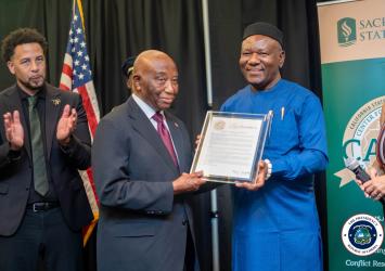 President Boakai Urges Global Solidarity for Peace and Security as He Nets Top Annual Peace Award 
