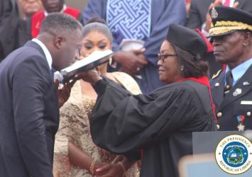 H. E. Zegben Jeremiah Kpan, Vice President of the Republic of Liberia, was sworn into office Monday, January 22, 2024.