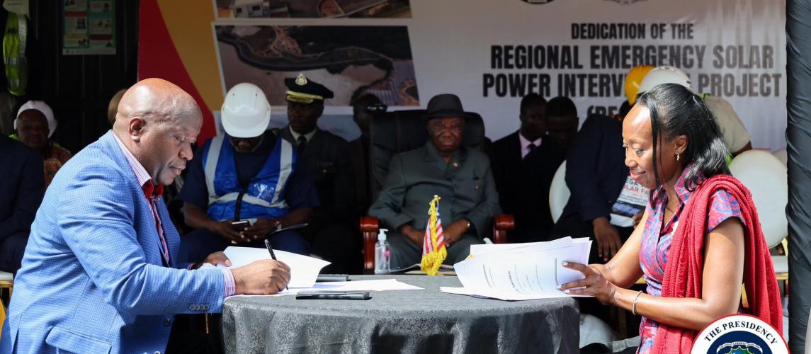 President Boakai Oversees Signing of US$125 Million in World Bank Financing Agreements for Digital Connectivity, Renewable Energy, and Road Infrastructure