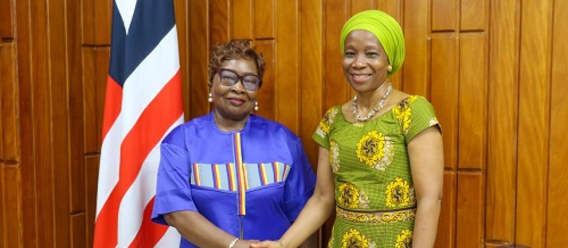 First Lasdy Kartumu Y. Boakai and UN Women Country Representative, Comfort Lamtey are committed to the cause of women and girls.jpg