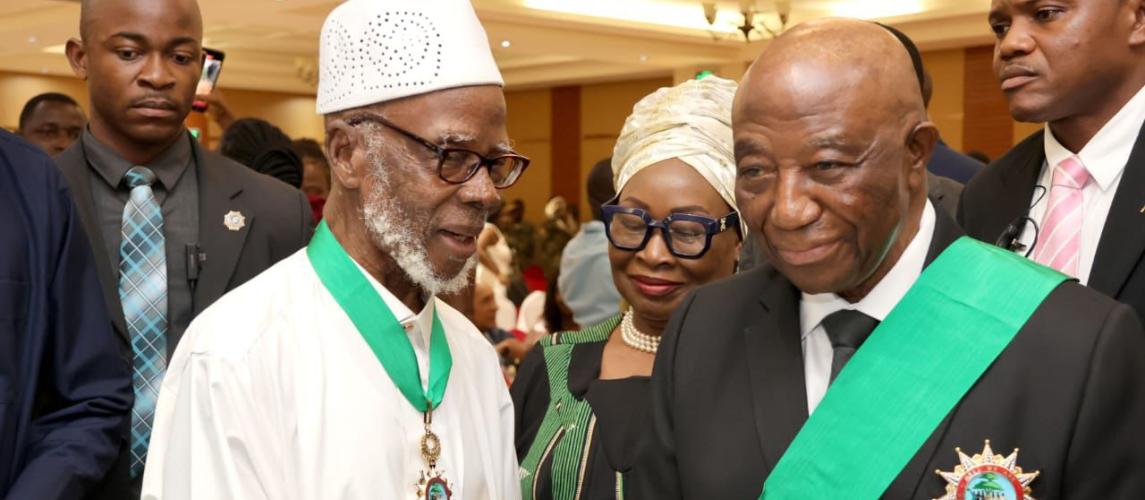 President Boakai Consoles the Family of Late Centenarian Alhaji Amadu Sheriff