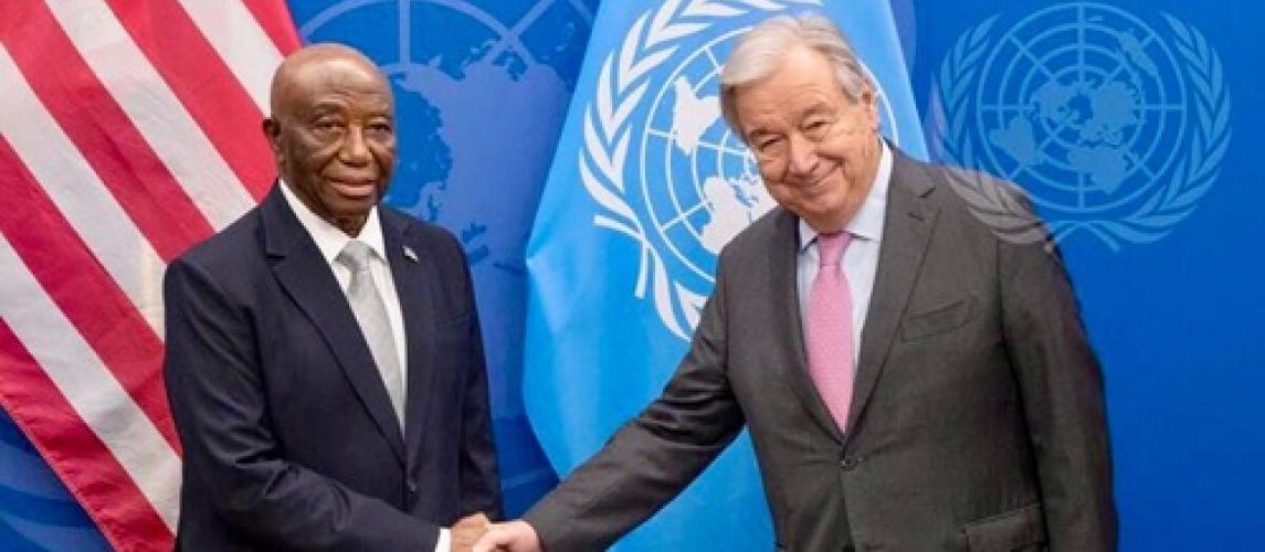President Boakai and UN Secretary General Guterres