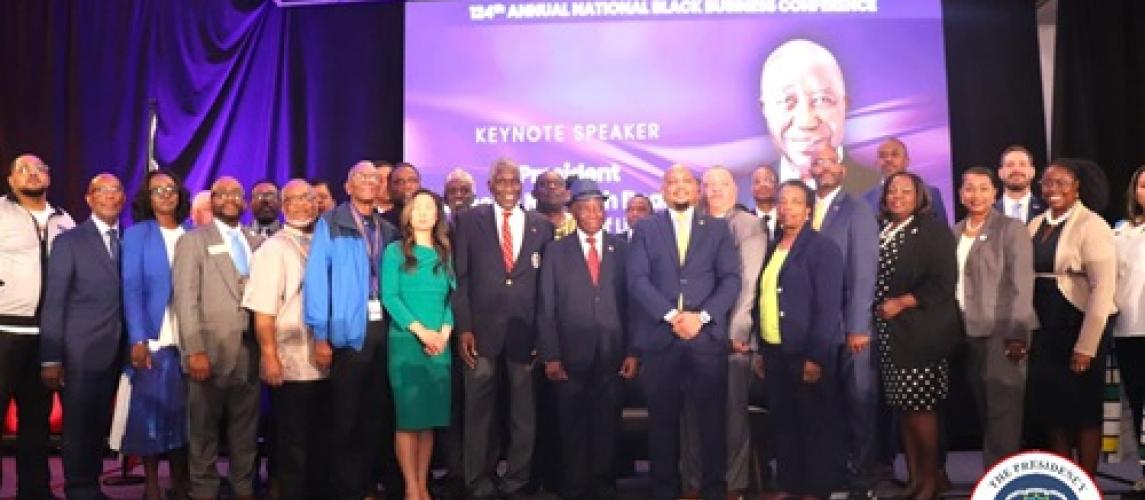 President Boakai speaks At the National Black Business Conference in Georgia