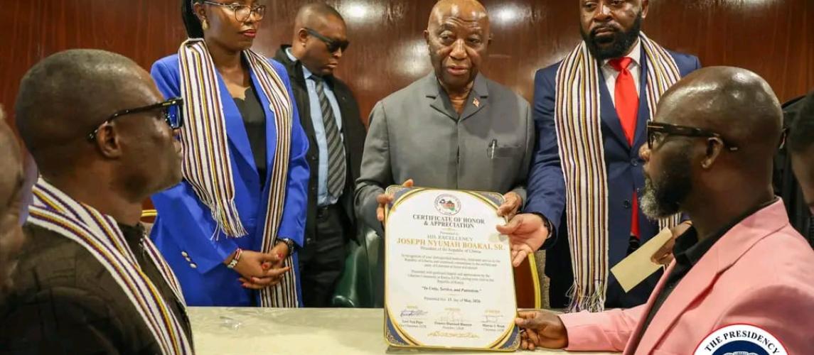 President Joseph Nyuma Boakai meets with Liberian Community in Kenya