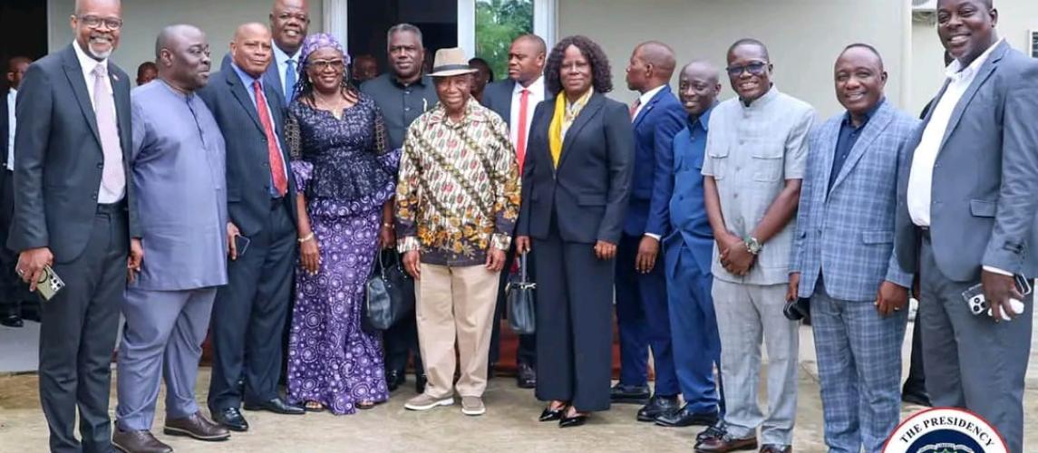 President Boakai Meets Senate Leadership
