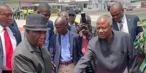 The Late Amb. Sylvester Grisby and President Boakai