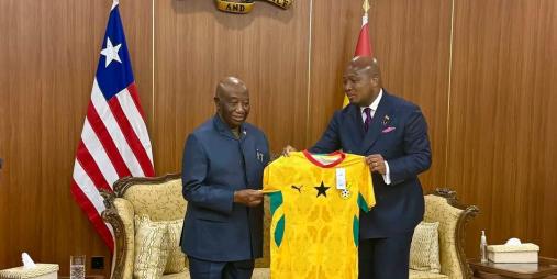 President Boakai Arrives in Accra Ahead of High-Level Continental Reparatory Justice Conference